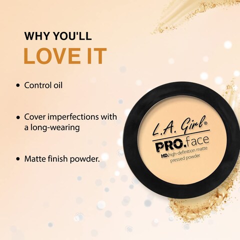 LA Girl Pro Face Powder Nude Beige LAXGPP605 025 Ounce