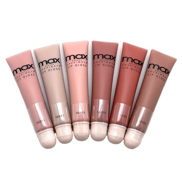 Cherimoya MAX Makeup Lip Polish Nude Gloss 6pc