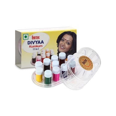Liquid Kumkum Bindi 11 Color 15gm Each  Eyetex Divyaa Kumkum