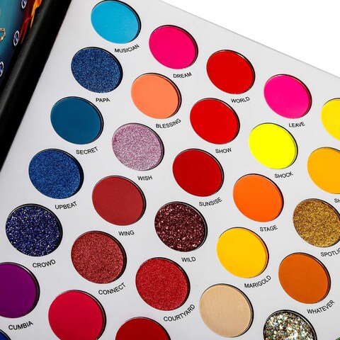 DELANCIBig Colorful Eyeshadow Palette Professional 54 Color Board Eye Shadow Bright Neon Glitter Matte Shimmer Makeup Pallet Highly Pigmented Powder EyeShadow for Women Girl Halloween Christmas Gift