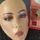 5D makeup Practice Face Board Silicone Makeup Mannequin Face Reusable Beginner Practice Eye Makeup Face Eye Fake Silicone Makeup Artist Full Face Practice Eyelash Eye Shadow Eyeliner Pen Simulatio