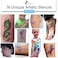INGALA PREMIUM Glitter Tattoo Kit for Boys and Girls  Unique Professional Glitter Tattoos for Kids and Adults  74 Amazing Glitter Tattoo Stencils  2 XL 05fl oz Glitter Tattoo Glue By Ingala