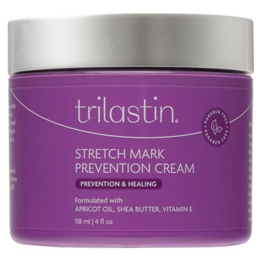 TriLASTINMaternity Stretch Mark Prevention Cream  ParabenFree Hypoallergic and Safe for Pregnancy  4 oz