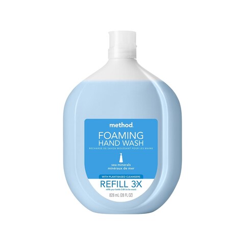 Method Foaming Hand Soap Refill Sea Minerals Recyclable Bottle Biodegradable Formula 28 oz Pack of 1