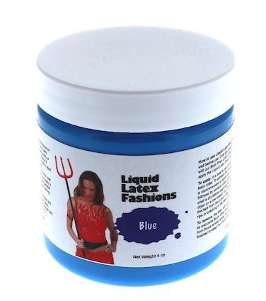 Liquid Latex Fashions Blue Body Paint for Adults and Kids Ammonia Free Cosplay Makeup Creates Professional Monster Zombie Arts Easy On and Off 4 Oz