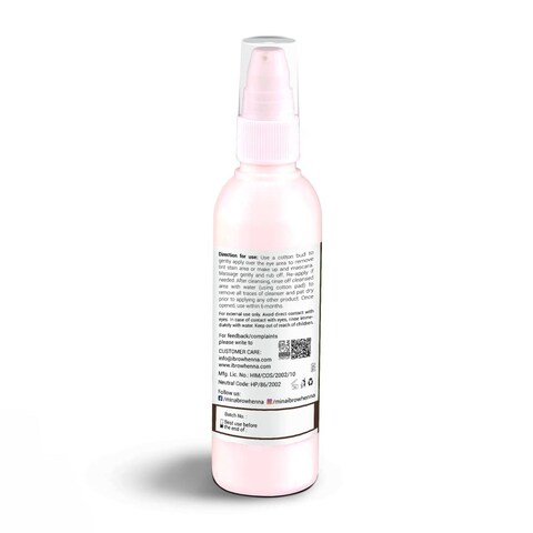 MINA ibrow Conditioning Cleanser for Hair and Skin  Natural and Chemical Free PreCleansing Solution for brow Tint  Remover impurities Hydrate and Retail Moisture 100ml