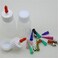XMASIR Multi Purpose Precision Applicator Set 1 Oz Henna Bottles Kit with Caps and Needle Tips Sizes 4 Bottles 16 Tips