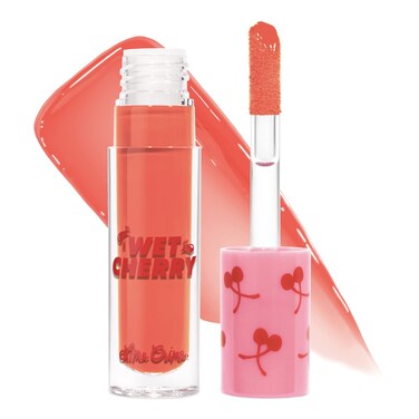 Lime CrimeWet Cherry Lip Gloss Flaming Cherry Bright Peach  Cherry Scented Lightweight Plumping  Comfortable Ultra Glossy Sheen That Wont Stick  Long Lasting  NonSticky  Vegan Makeup