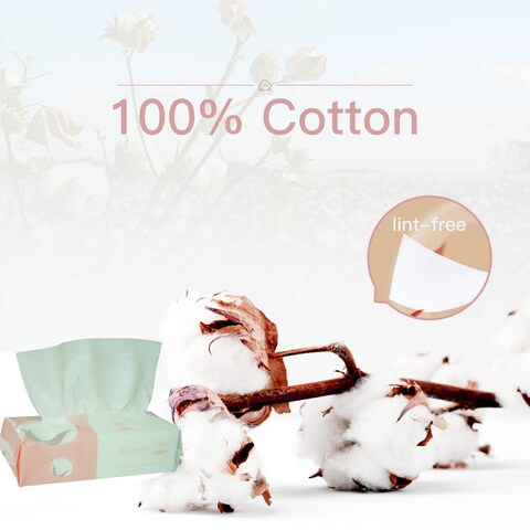 Extra Thick Dry Wipe Disposable Face Drying Towel 100 Cotton LintFree Cotton Tissues 2 Pack