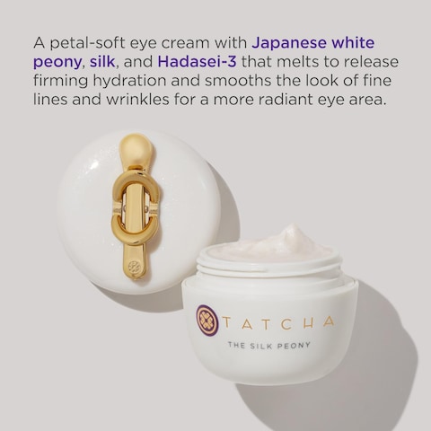 TATCHAThe Silk Peony Melting Under Eye Cream  Hydration with LineSmoothing Eye Cream for Wrinkles and Hydration  15 ml  05 oz