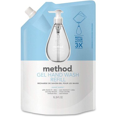 MethodGel Hand Soap Refill Sweet Water 34 oz 1 pack Packaging May Vary