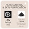 Asepxia with Activated Charcoal Purifying Effect Acne Treatment Bar Soap with Salicylic Acid 4 Ounce