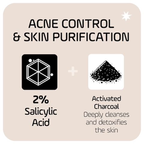 Asepxia with Activated Charcoal Purifying Effect Acne Treatment Bar Soap with Salicylic Acid 4 Ounce