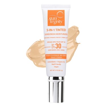 SuntegrityTinted 5 in 1 Mineral Sunscreen for Face SPF 302 oz  Light  BB Cream Moisturizer with Physical UVAUVB Broad Spectrum Protection  Safe for Sensitive Skin