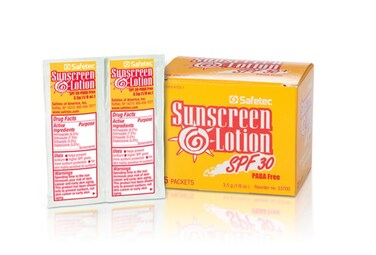 Safetec Sunscreen Lotion 53700 35 Gram Packets SPF 30  Box of 25