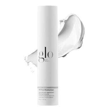 Glo Skin Beauty Oil Free Moisturizer  Lightweight Moisturizing Face Cream Powered by Hyaluronic Acid  Algae Extract for a Balanced Conditioned  Clear Complexion