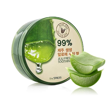 the SAEM Jeju Fresh Aloe Soothing Gel 101 fl oz 300ml  99 Aloe Vera Hydrates  Dry Itchy  irritated Skin