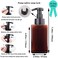 2 Pack Foaming Soap Dispenser 15oz Refillable Foam Liquid Hand Soap Empty Plastic Pump Bottle Container for Bathroom Vanities Kitchen Sink Hospital Clinic Amber Brown 450ml