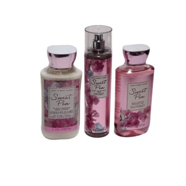 Bath and Body Works Sweet Pea Set Body Lotion Shower Gel and Fragrance Mist Full Size