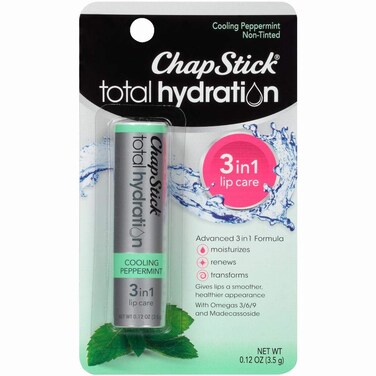 Chapstick Total Hydration Lip Balm  Cooling Peppermint