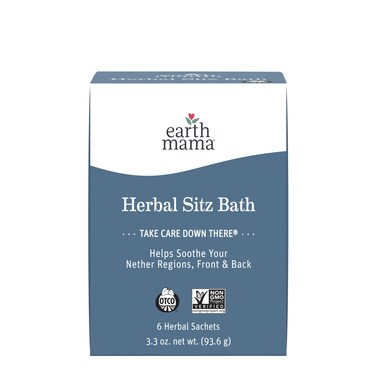 Earth MamaOrganic Herbal Sitz Bath  Pregnancy  Postpartum Care Soothing Sitz Bath for Hemorrhoids Recovery with Witch Hazel  Calendula 6Count