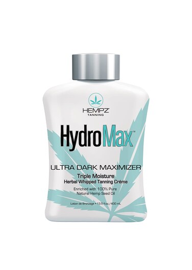 HEMPZ Hydromax Maximizer  Herbal Moisturizing Self Tanning Lotion for Tanning Beds Beach Sun 135 Fl OZ