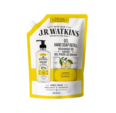 JR Watkins Liquid Hand Soap Lemon Refill 34 Fl Oz