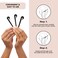Kitsch Elastic Hair Tie Cutter Tool Rubber Band Cutter for Hair Hair Elastic Cutter for Kids Hair Hair Rubber Band Cutter Hair Tie Remover Tool Ponytail Cutter Tool for Toddler 3pc Black