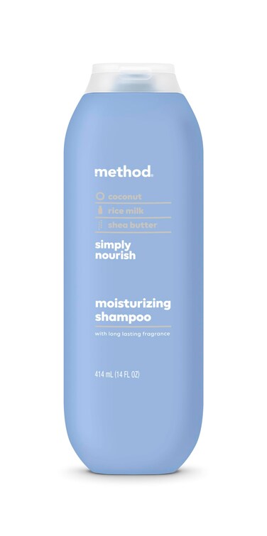 MethodMoisturizing Shampoo Simply Nourish with Shea Butter Coconut and Rice Milk Scent Notes Paraben and Sulfate Free 14 oz Pack of 1