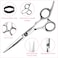 Hair Cutting Scissors Thinning Shears Fcysy Professional Barber Sharp Hair Scissors Hairdressing Shears Kit with Haircut Accessories in Leather Case for Cutting Styling Hair for Women Men Pet 7 Pcs