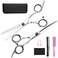 Hair Cutting Scissors Thinning Shears Fcysy Professional Barber Sharp Hair Scissors Hairdressing Shears Kit with Haircut Accessories in Leather Case for Cutting Styling Hair for Women Men Pet 7 Pcs