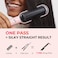 TYMO Ring Hair Straightener Brush  Hair Straightening Iron with Builtin Comb 20s Fast Heating  5 Temp Settings  AntiScald Perfect for Professional Salon at Home Sakura Pink