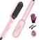 TYMO Ring Hair Straightener Brush  Hair Straightening Iron with Builtin Comb 20s Fast Heating  5 Temp Settings  AntiScald Perfect for Professional Salon at Home Sakura Pink
