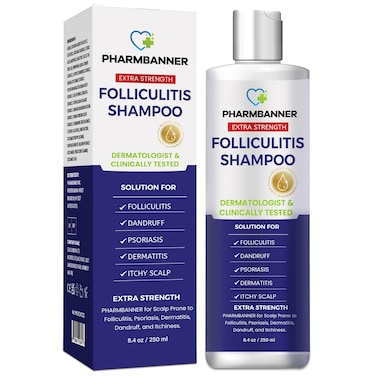 AntiFungal Shampoo for Folliculitis Seborrheic Dermatitis Scalp Psoriasis  Relieves Itchy  Dry Scalp