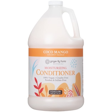 Ginger Lily FarmsBotanicals Moisturizing Conditioner for All Hair Types Coco Mango 100 Vegan  CrueltyFree Coconut Mango Scent 1 Gallon Refill