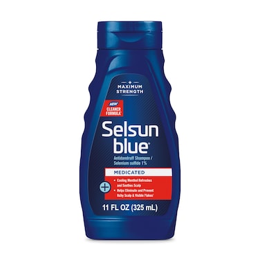 Selsun BlueMedicated Antidandruff Shampoo with Menthol 11 fl oz Maximum Strength Selenium Sulfide 1