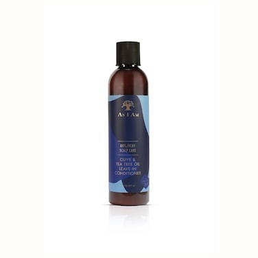 As I AmDry  Itchy Scalp Care Leave In Conditioner  8 ounce  Enriched with Piroctone Olamine Ceramides Olive Oil and Tea Tree Oil