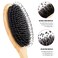 Hair Brush Comb Set Boar Bristle Hairbrush for Curly Thick Long Fine Dry Wet HairBest Travel Bamboo Paddle Detangler Detangling Hair Brushes for Women Men Kids Adding Shine Smoothing Hair