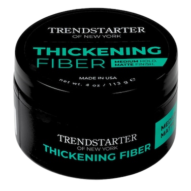 TRENDSTARTERTHICKENING FIBER 4oz  Medium Hold  Matte Finish  Premium Hair Thickening Clay Pomade  WaterBased  AllDay Hold Styling Product