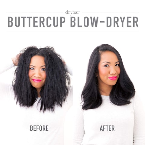 Drybar Buttercup 1875W Blow Dryer  Fast Even Drying Hair Dryer with Ionic Technology for Smooth Shiny Blowouts  Reduced Frizz