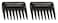 Jon RenauSet of 2 Wide Tooth Combs by Jon Renau for Synthetic Heat Friendly HD Fiber and Human Hair