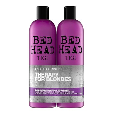 Bed Head by TIGI Dumb Blonde Shampoo and Conditioner for Blonde Hair 2536 fl oz 2 count