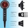 Infrared Hair Dryer Professional Salon Negative Ionic Blow Dryers for Fast Drying Pro Ion Quiet Hairdryer with Diffuser  Concentrator  CombBlack