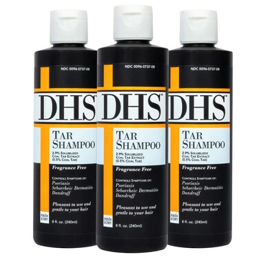 DHSPerson  Covey Inc Coal Tar Shampoo  Anti Dandruff Shampoo for Men  Women Psoriasis Shampoo  Dandruff Hair Care for Itchy Scalp Unscented Seborrheic Dermatitis Shampoo  8 Fl Oz Pack of 3