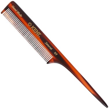 Kent 8T Rat Tail Combs  Handmade Fine Tooth Teasing Comb for Braiding Parting and Hair Styling Saw Cut and Hand Polished
