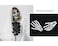 DS DISTINCTIVE STYLE 2 Pairs Korean Style Gothic Skeleton Hands Bone Hair Clips  Fashion Punk Rock Devil Claw Alligator Barrettes Women Girls Hair Accessories Black and White