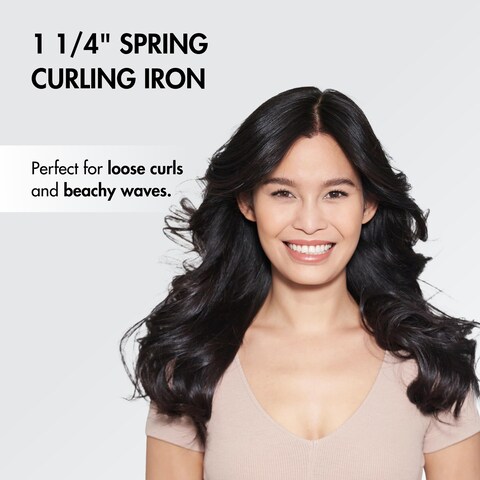 BaByliss Pro Curling Iron Porcelain Ceramic Professional For Multiple Hair Types Reaches 430 Degrees for Loose Long Lasting Curls