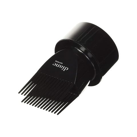 Diane Dryer Pick Attachment  Blow Dryer Comb Attachment Fits Most Dryers with 2 Barrels  Black  D27WN2
