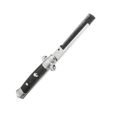Rhode Island Novelty9 Inch Stainless Steel SwitchBlade Folding Pocket Comb One Piece