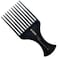 Kent SPC86 Hair Comb SalonStyle Pick and Barber Comb for Curly Hair and Afro Parting Hair Care Comb for Thick Hair Professional Quality Rubberized Finish 220 mm Black Unisex